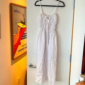 Faithful the Brand white linen sundress